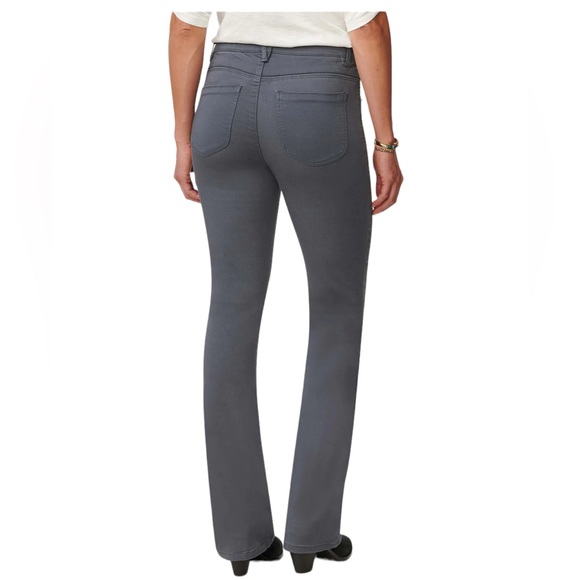 #46 Wit & Wisdom Shadow Gray High Rise Itty Bitty Boot Pants - Picture 2 of 9